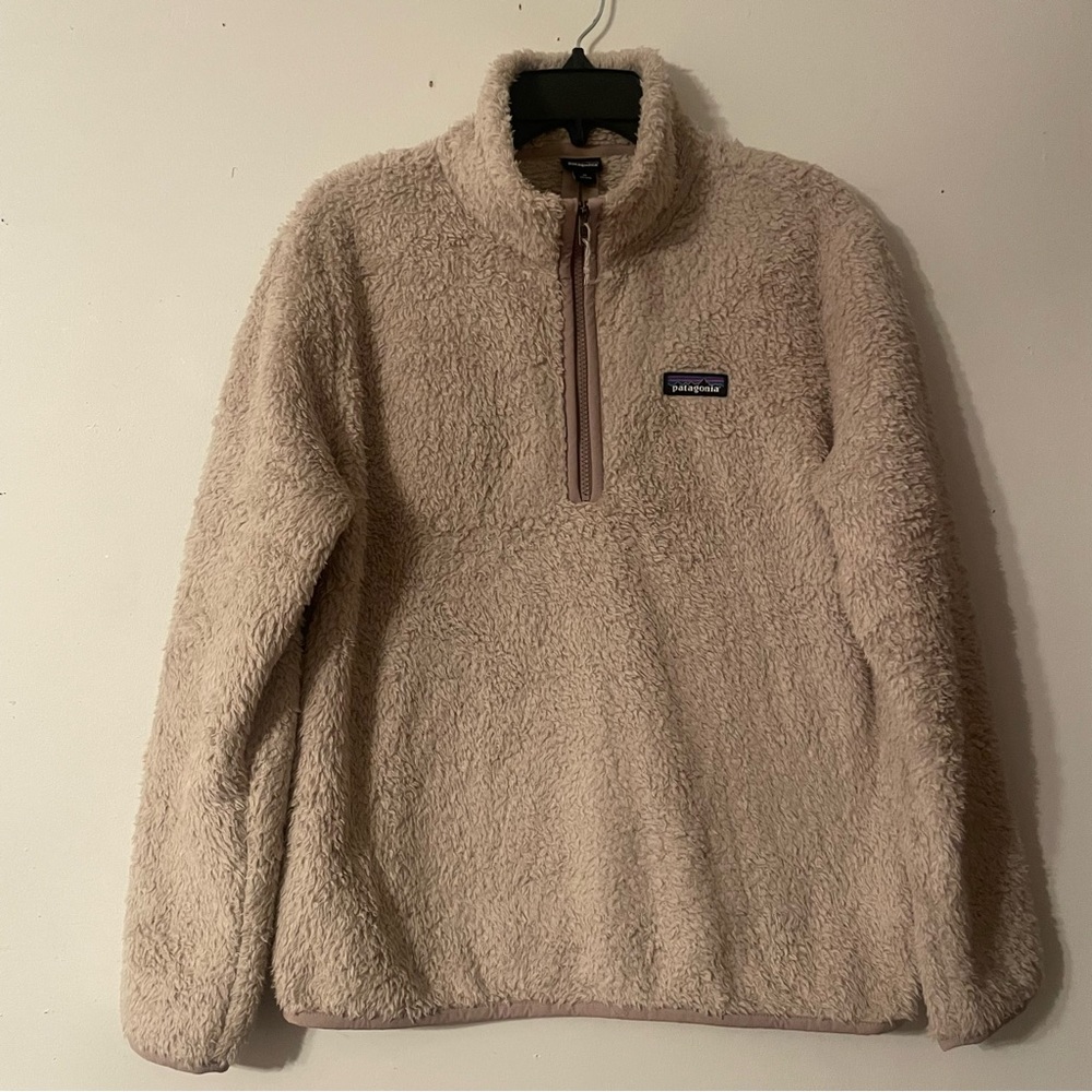Patagonia Beige Teddybear Fleece Jacket Medium